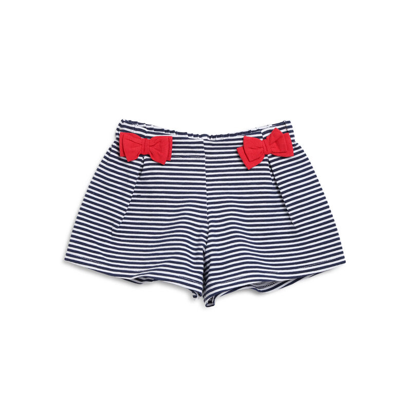 Girls White Printed 2 Pc Set T-shirt with Short Trouser image number 2